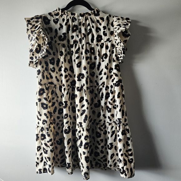 JODIFL Leopard mini dress. Size 1X - Picture 2 of 4